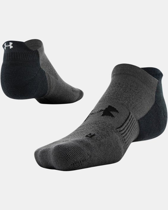 Unisex UA ArmourDry™ Run No Show Tab Socks, Black, pdpMainDesktop image number 0